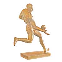Bronze Rugby footbal player statue CCS-086